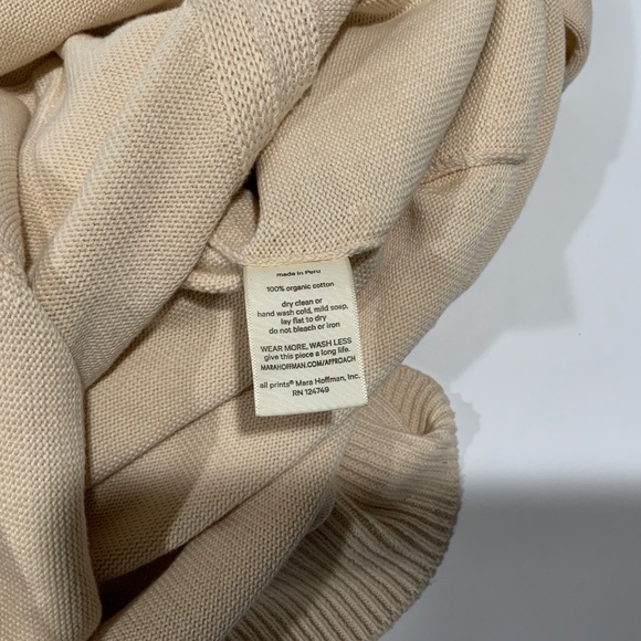 MARA HOFFMAN Elle turtleneck sweater dress belted size small - Picture 6 of 6